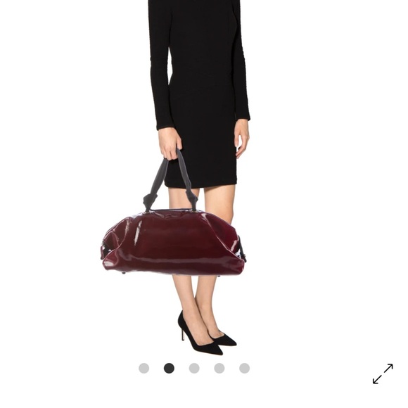 Lanvin Handbags - Lanvin patent leather bowler tote shoulder bag